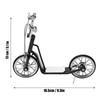Deck Scooter Toys 13x16.5cm/5.1x6.5in Vivid DIY Alloy Material Black Miniature