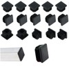 15 Pack Square Plastic Plugs,1" Inch Insert End Caps for