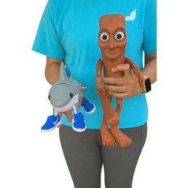 Monkey Stix Jumbo Tung Tung Sahur and Tralalero Tralala Desktop Figurines Articulated Joints Custom 3D Prints