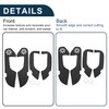 X AUTOHAUX Leather Car Door Anti Kick Pad Sticker for
