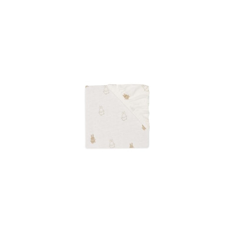 Jollein Happy Miffy Nougat 511-507-67094 - Lenzuolo con angoli elasticizzati