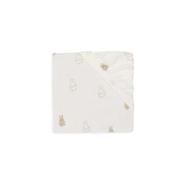 Jollein Happy Miffy Nougat 511-507-67094 - Lenzuolo con angoli elasticizzati (60 x 120 cm)