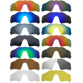 Wetnenss Replacement Lenses for Oakley Radar EV Path OO9208 Sunglasses/1.7mm PC/easy to install (Yellow no-polarized)