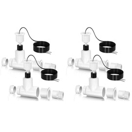 AC Float Switch HVAC Vertical Air Conditioner Condensate Water Sensor SS1 Safe T Switch,Overflow Shut-Off for Safety (4)