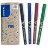 PILOT Hi-Tecpoint V7 Rollerball Pen Set of 4 (Black, Blue,