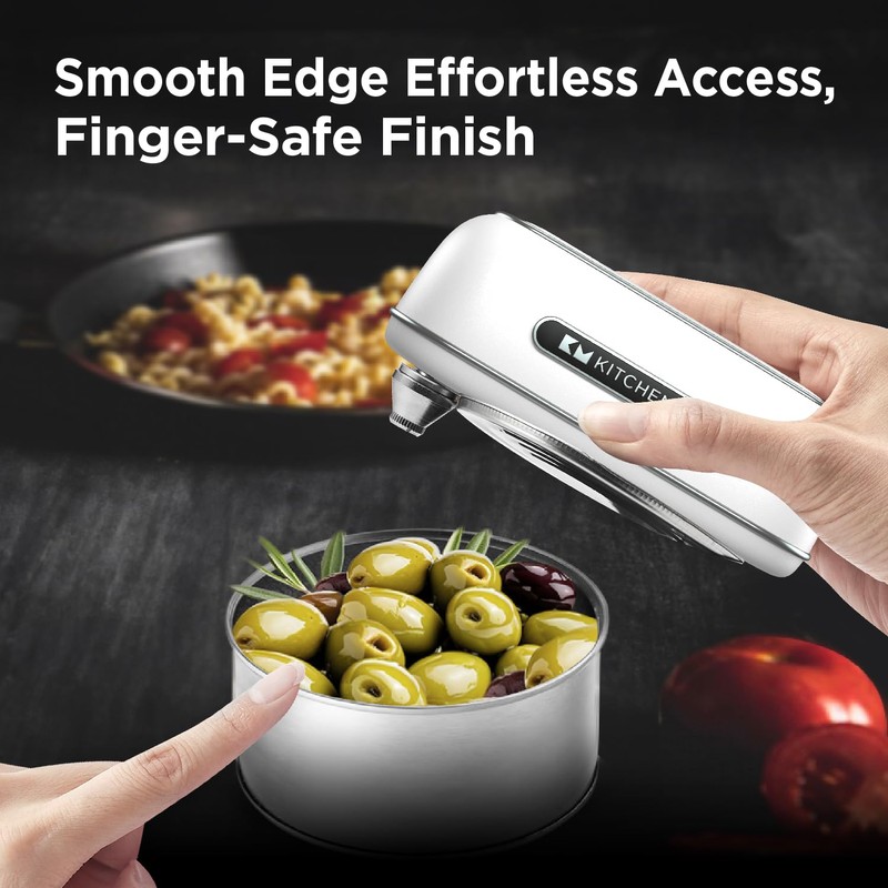 Kitchen Mama Orbit One Rechargeable Electric Can Opener: Hands-free, USB-C