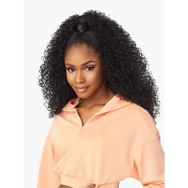 Sensationnel INSTANT Updown halfwig Pony - Instant Weave Up and Down 4 style in 1 half wig pony drawstring - INSTANT UD 003 (1B)