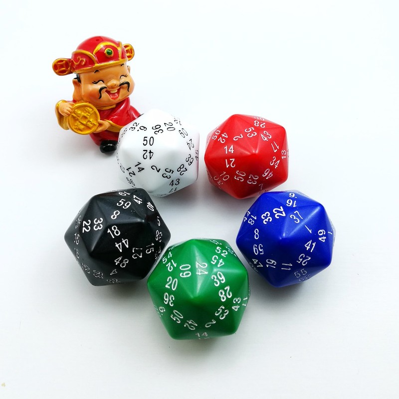 Bescon Complete Polyhedral Dice Set of 12pcs D3-D60 60 Sides