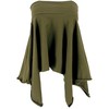 GURU SHOP Pixi Women's Cotton Lace Elf Skirt Top, Olive/Pixi