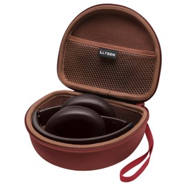 Headphone Case Compatible with Beats Studio Pro/Beats Solo 4 / Beats Studio 3 / Beats Solo 3 / TOZO HA1 and for TOZO HT2 On-Ear Bluetooth Headphones - Reddish Brown+Brown