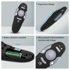 TISHOW Wireless Presentation Clickers,Laser Pointer,Clicker for Powerpoint, 2.4GHz USB PowerPoint