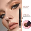 Eyeshadow Stick Gold, Cream Glitter Eye Shadow Shimmer Dual-Ended Eyeshadows