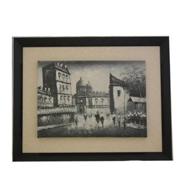 Asian Home Wooden Framed Moscow Oil Painting Art F3181