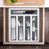 HaWare 49-Piece Silverware Set with Flatware Drawer Organizer, Stainless Steel