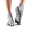 Toesox Grip Socks, Heather Gray, M, 9.8 - 10.6 inches