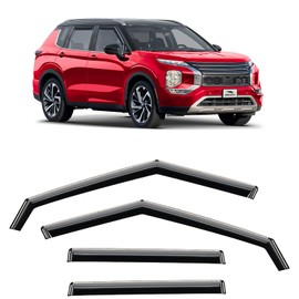 Voron Glass in-Channel Extra Durable Rain Guards for Mitsubishi Outlander 2022-2025, Window Deflectors, Vent Window Visors, 4 Pieces - 200859