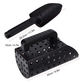Metal Detecting Shovel, ABS Efficient Lightweight Multi Purpose Sand Sifter for Metal and Mineral Sampling Sand Scoop with All Ages