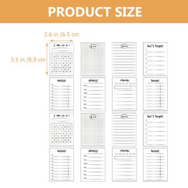 Operitacx 16pcs Nonstick Memo Pads for Notes and Schedules Blank Message Writing Paper for Office School and Home Organization Multi-function Planning Notepads
