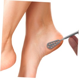 IWOWHERO Stainless Steel Double-headed Foot File for Callus Removal and Heel Exfoliation Manual Foot Rubbing Tool for Home and Salon Use Compact and Lightweight Design