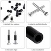 600 Pcs Electrical ABS Spacers Black Nylon Round Spacer for