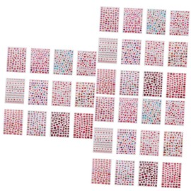 Minkissy 3sets Nail Art Stickers for Women DIY Manicure Nails Decorations Easy Peel Off Stylish and Delicate 12sheets*3