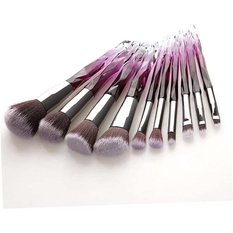 Ipetboom Juego De 10 Brochas De Maquillaje Con Cerdas Blancas