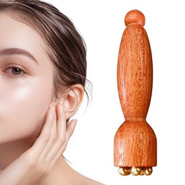 Radiant Skin Essentials - Rodillo de hielo facial de doble cabezal de acero inoxidable en oro rosa. Masaje facial para reducir la hinchazón, reafirmar