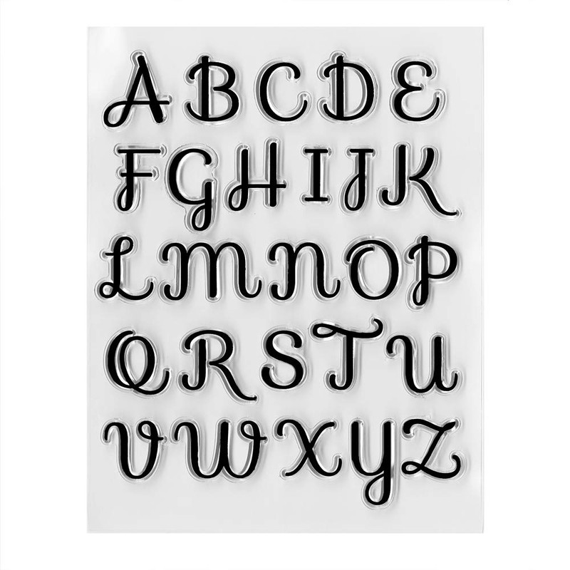 Alphabets Letters Numbers Clear Stamps for Card Making Decoration DIY