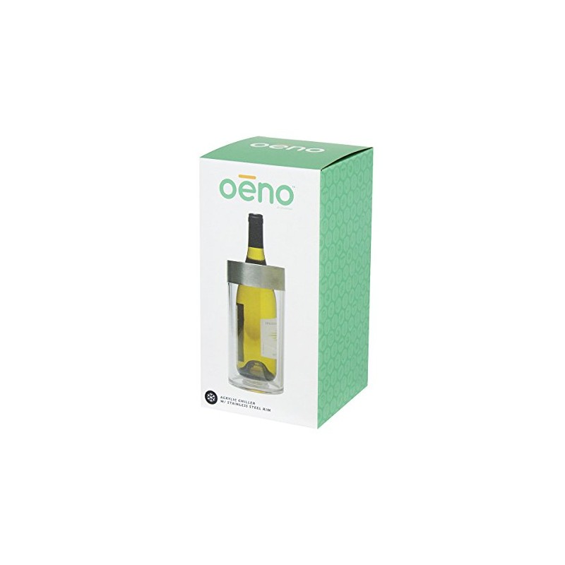 Enophilia - Enfriador acrílico con borde de acero inoxidable