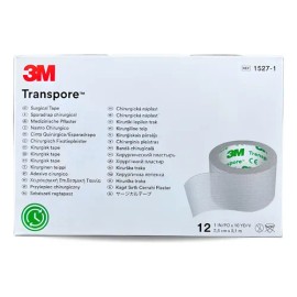Cinta Transpore 3m 1 Pulgada (2.5cm) Caja Con 12 Rollos                                                                                               