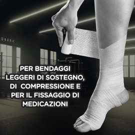 CEROX Active, Benda Elastica Autoaderente - Elevata Traspirazione ed Alta Flessibilità - Ideale per lievi traumi, bendaggi leggeri e fissaggio di medicazioni - Applicazione semplice ed immediata
