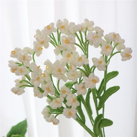 Artificial Flower without Vase for Room Decor, 10pcs/set Summer Crochet Flower for Home Decor, Decorative Flowers for Party Wedding, Bedroom Decor, Christmas Gift Ideas, Stocking Stuffers - Color: multicolor, Specification: 10 pcs (excluding vase)