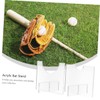 Totority 2pcs Acrylic Baseball Bat Display Holder Horizontal Desktop Rack