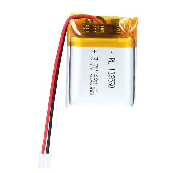 3.7V 680mAh 102530 Lipo Battery Rechargeable Lithium Polymer ion Battery Pack with JST Connector