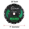CalPalmy (2-Set) 9" x 20T Chainsaw Tooth Brush Blades Tool