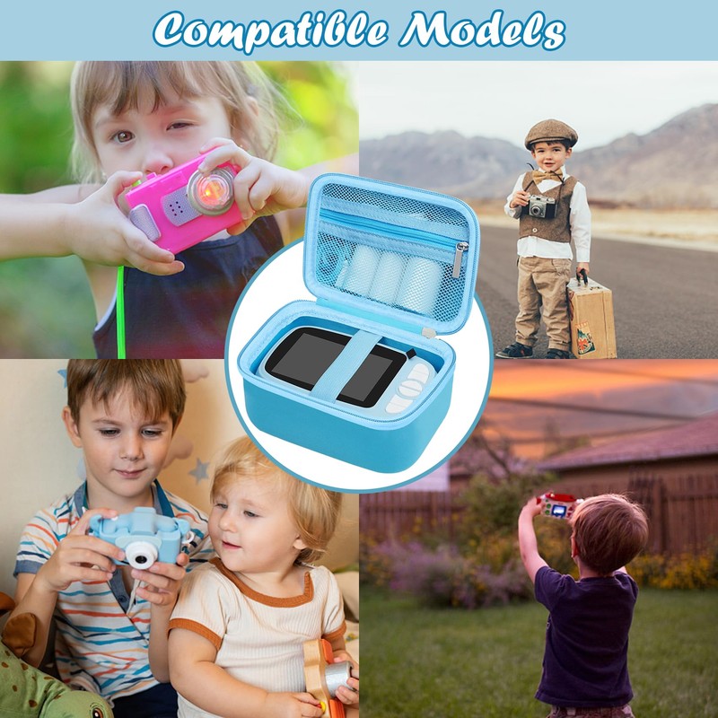GlobalCrown Hard Storage Case for kids Instant digital camera,Childrens Camera