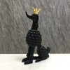 Artgenius Golden Crown Black Poodle Figurine,Small (Black)