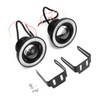 Pair 3.5in LED Fog Lights Angel Eyes with COB Universal