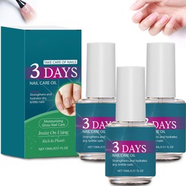 3 PCS Nail Care Serum, 3 Days Nail Care Oil with Keratin Amino Acids