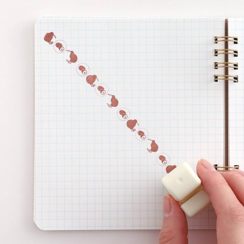 Green Flash Stamp Animal Department Store Roll Stamp Kiwi AD-043