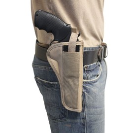 Barsony Desert Sand OWB Holster for 6" Revolvers Taurus 66 607 627 Tracker (7 Shot) Right