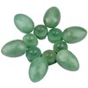 KYEYGWO Green Aventurine Carved Eggs with Stand, Healing Crystal Meditation