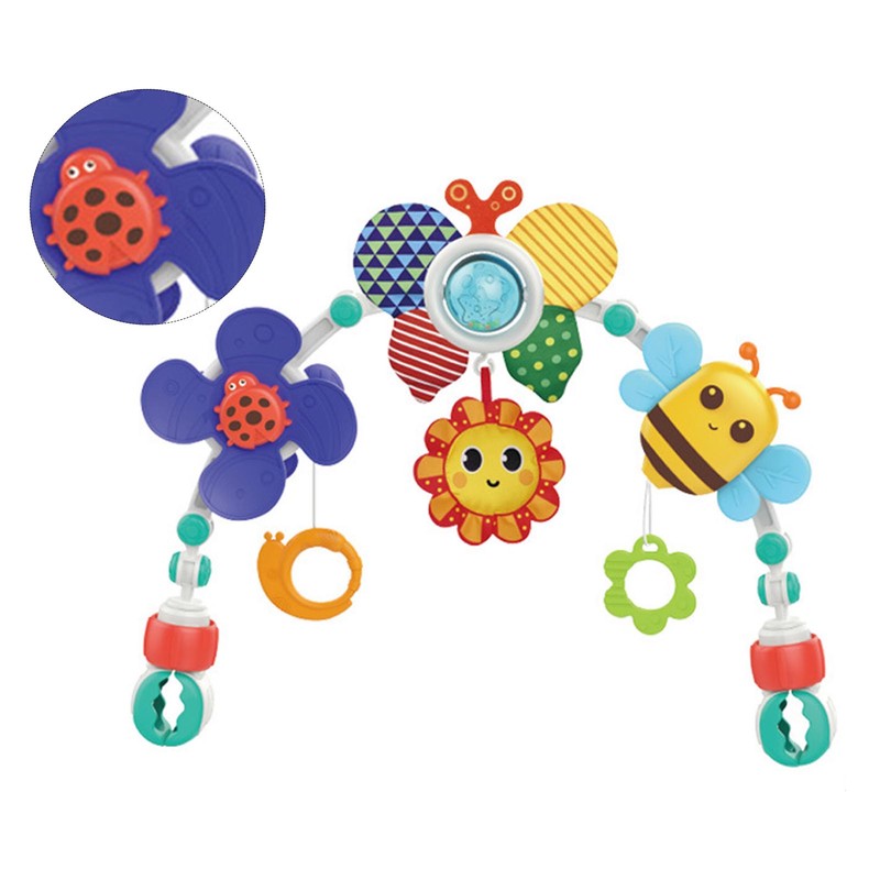 Baby Bed Hanging Rattles Multi Purpose Develop Hand Eye Coordination