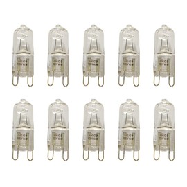 VSTAR 10pcs G9 Halogen Bulb, 40-Watt 120-Volt Base G9 Halogen Bulb,Pack of 10