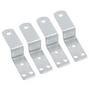 4Pcs Z Brackets for Mounting Corner Bracket Metal Small Z-Shape