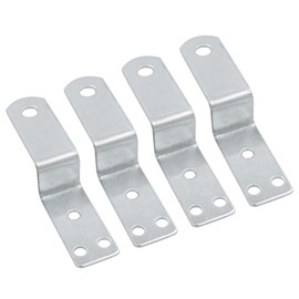 4Pcs Z Brackets for Mounting Corner Bracket Metal Small Z-Shape Brackets for Furniture Picture Frame Wood Cabinet