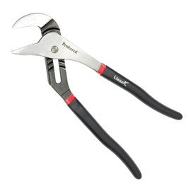 Proferred T16001 Straight Jaw Groove Joint Pliers, 8" Coated Grip