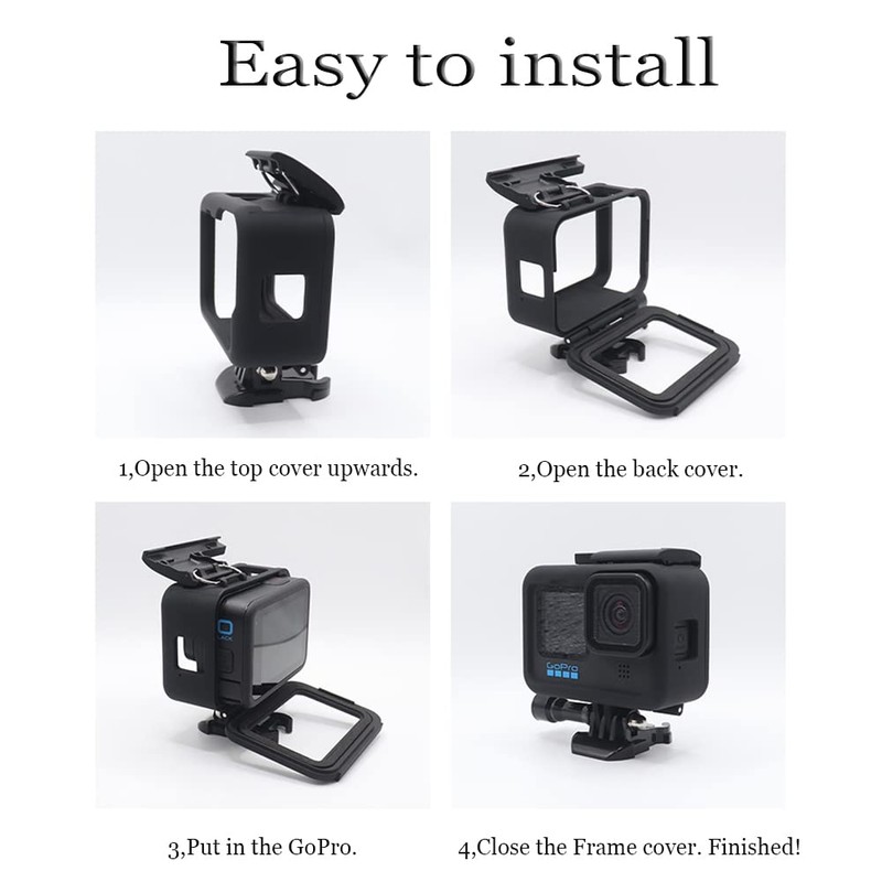 Pikioraz Cadre de Fixation pour GoPro, Frame Boîtier de Protection