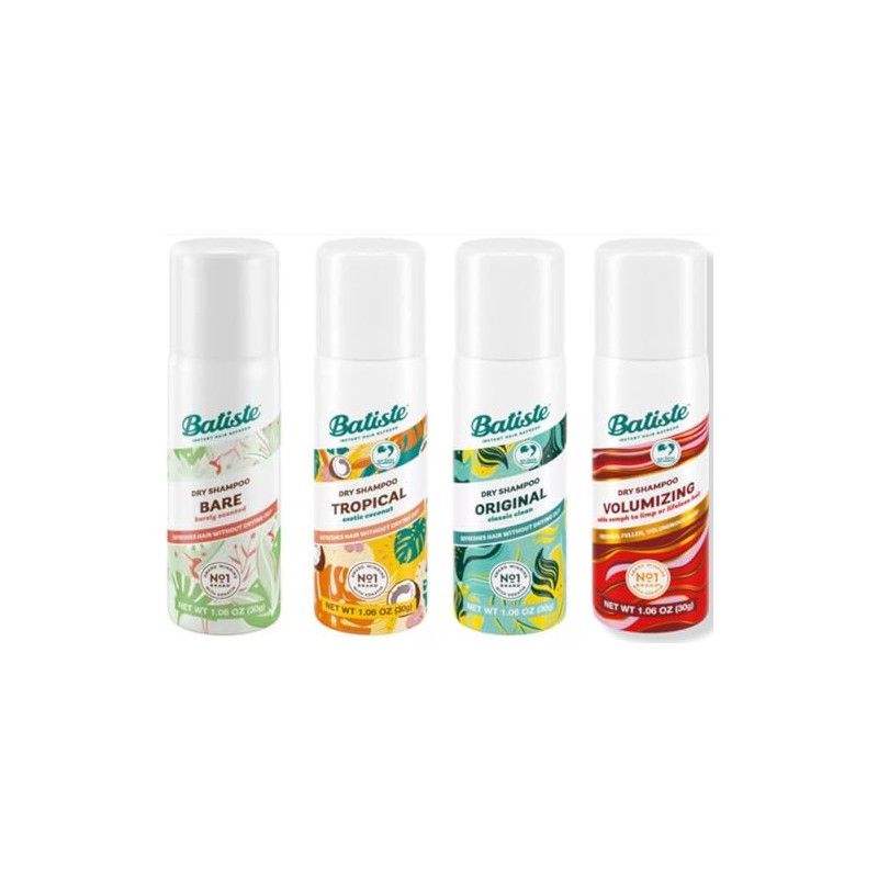 Batiste mini 4 pack (Original, Tropical, Bare, Volumizing)