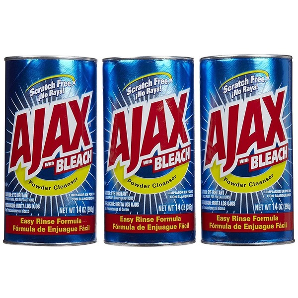 Ajax Powder Cleanser with Bleach, 14 oz-3 pk